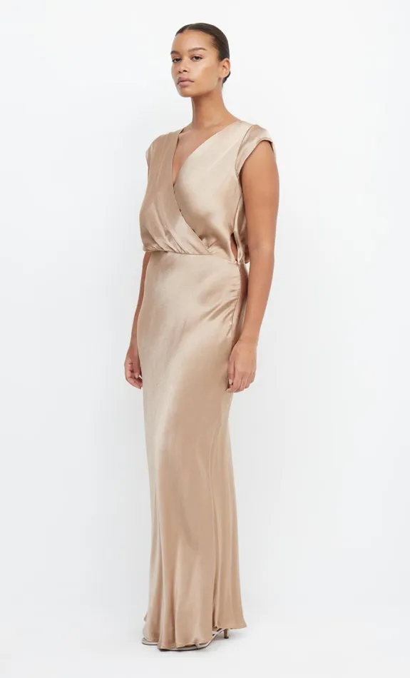 Women Bridesmaids Bec Bridge MOON DANCE MAXI DRESS Golden