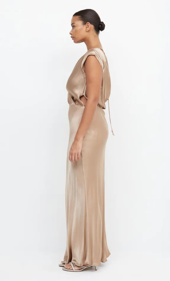 Women Bridesmaids Bec Bridge MOON DANCE MAXI DRESS Golden