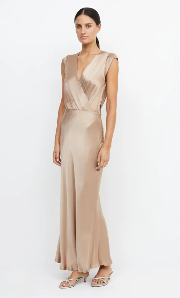 Women Bridesmaids Bec Bridge MOON DANCE MAXI DRESS Golden