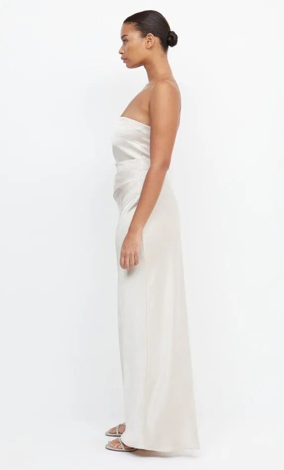 Women Bridesmaids Bec Bridge THE DREAMER STRAPLESS DRESS Sand