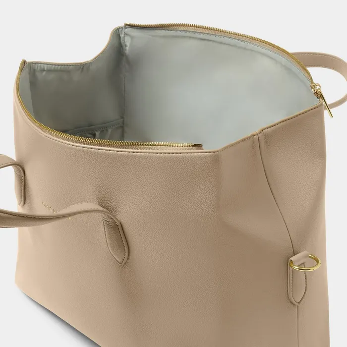 Women Cabin Bags and Suitcases Katie Loxton Milan Light Taupe Cabin Bag 8211 Vegan Leather