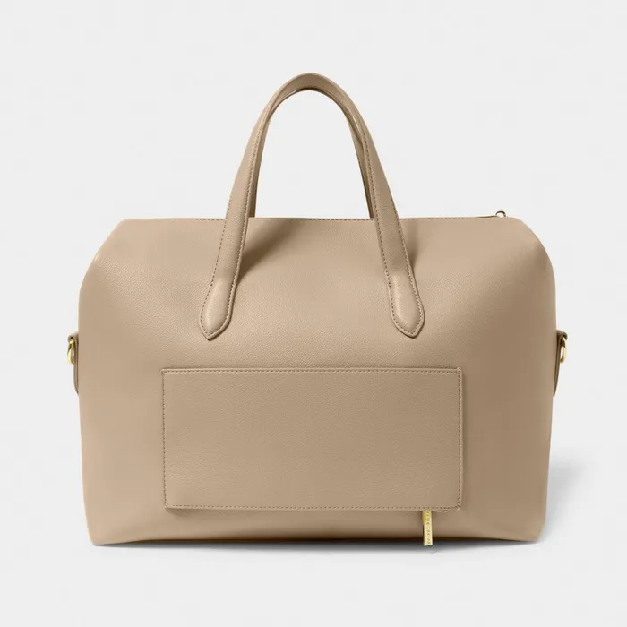 Women Cabin Bags and Suitcases Katie Loxton Milan Light Taupe Cabin Bag 8211 Vegan Leather