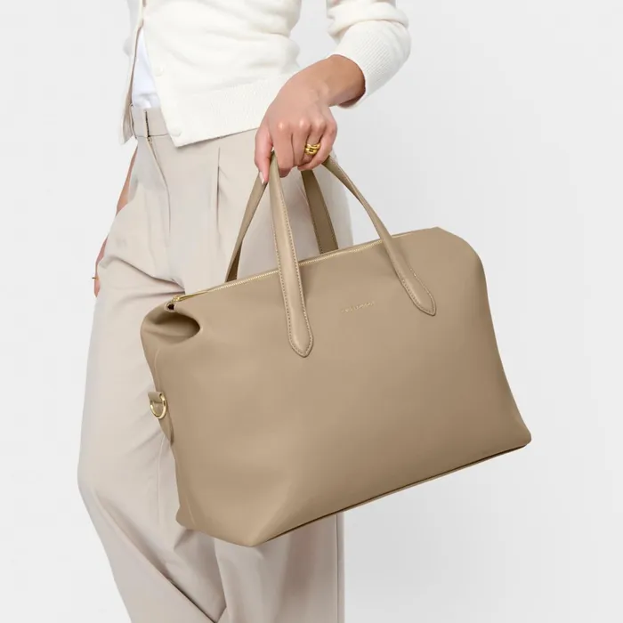 Women Cabin Bags and Suitcases Katie Loxton Milan Light Taupe Cabin Bag 8211 Vegan Leather