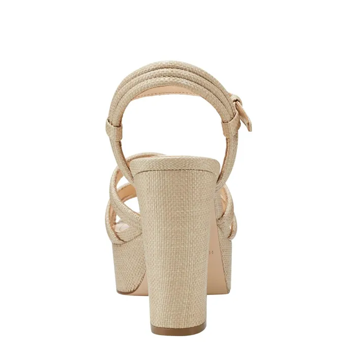 Women Cairo Platform Sandal Medium Natural Marc Fisher Sandals