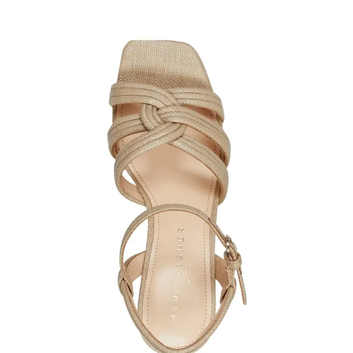 Women Cairo Platform Sandal Medium Natural Marc Fisher Sandals