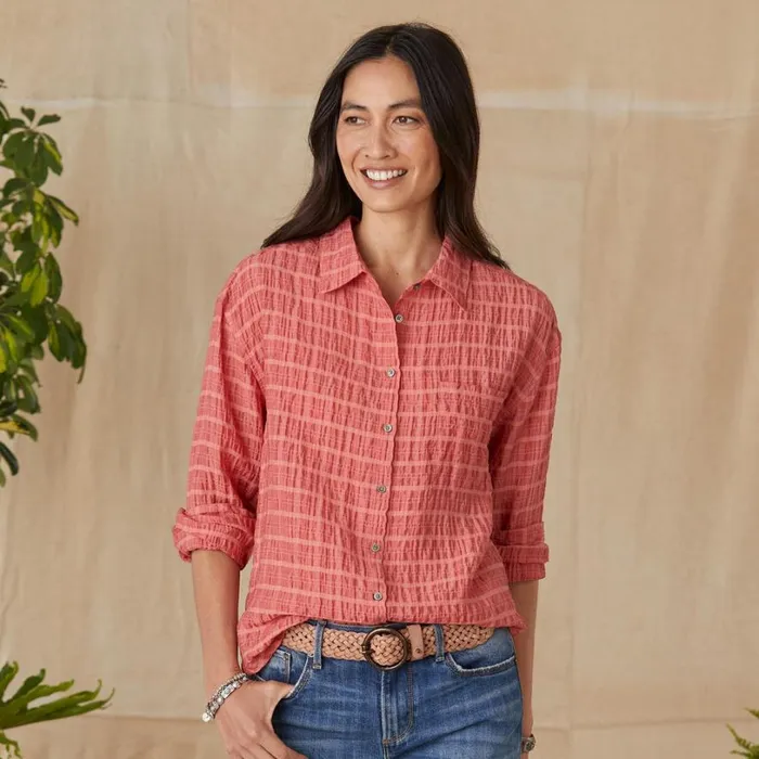 Women Callie Boyfriend Shirt Blush Sundance Catalog Tops Women Callie Boyfriend Shirt Blush Sundance Catalog Tops