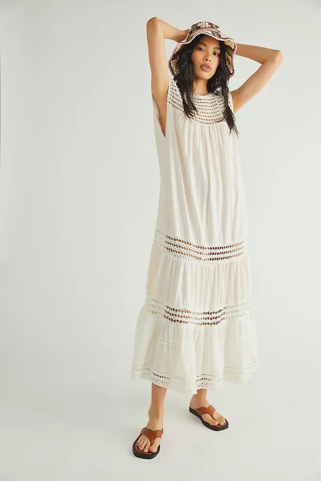 Women Casual Dresses Free People Washed Day Dreaming Dress Primrose Combo