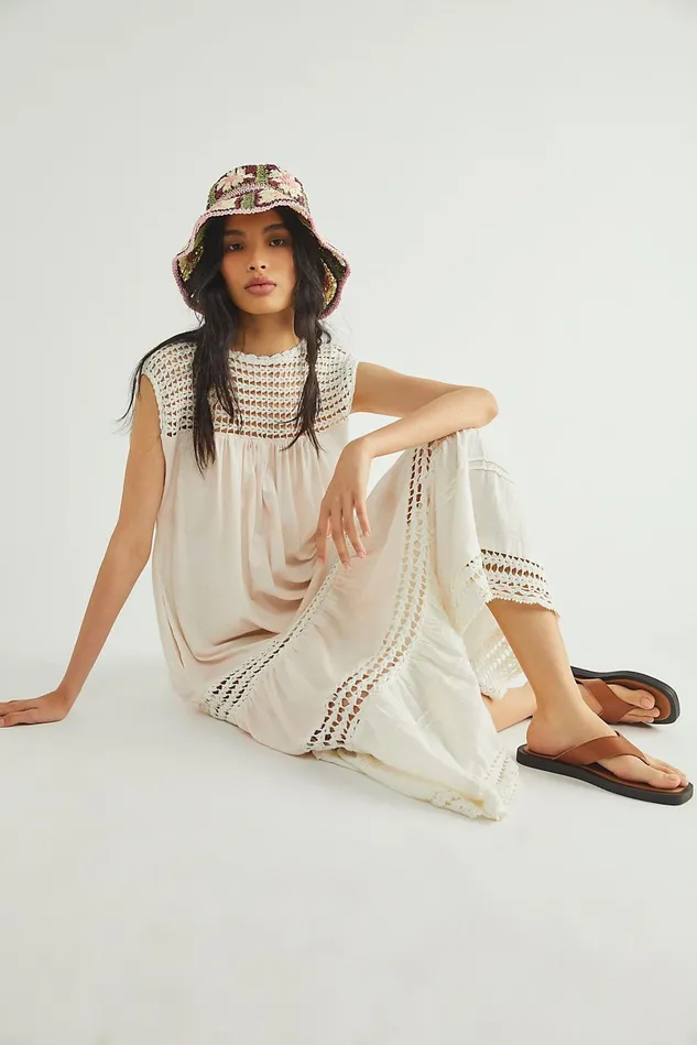 Women Casual Dresses Free People Washed Day Dreaming Dress Primrose Combo