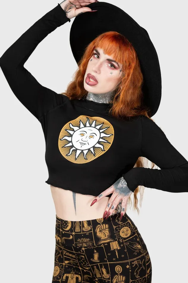 Women Chill Out Killstar Fading Light Long Sleeve Top