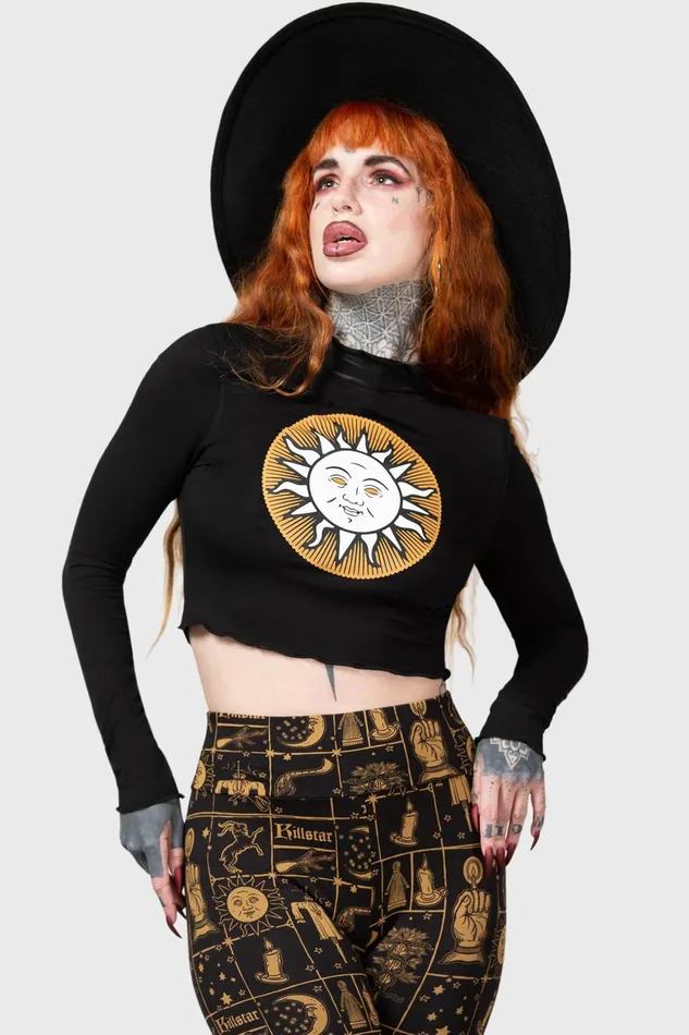 Women Chill Out Killstar Fading Light Long Sleeve Top