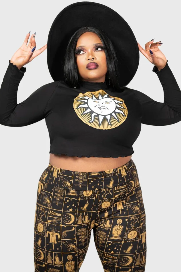 Women Chill Out Killstar Fading Light Long Sleeve Top