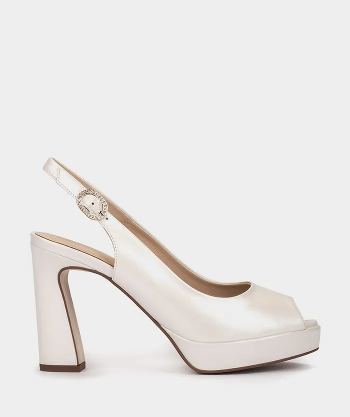 Women Cittanova White 8211 Heeled Sandals Pedro Miralles