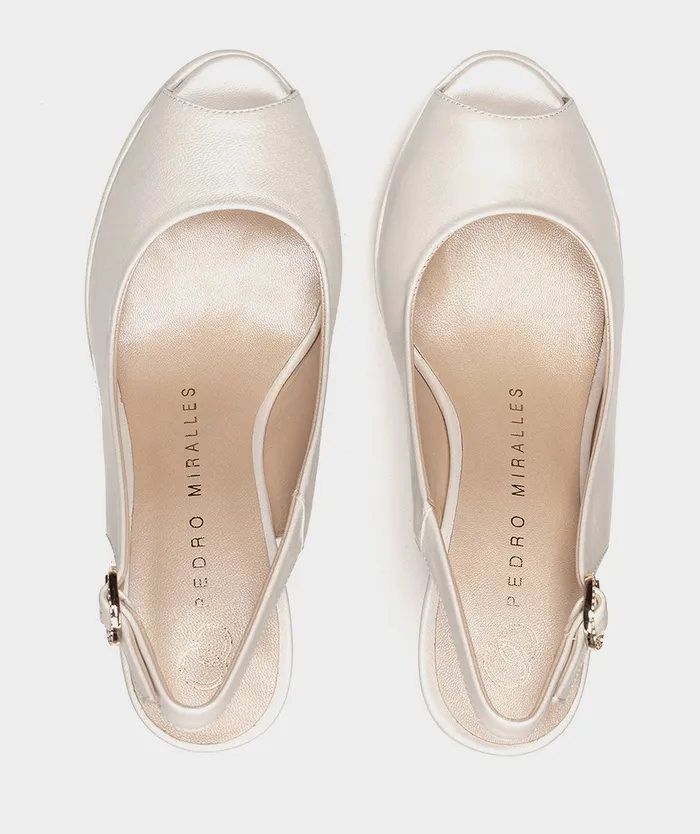 Women Cittanova White 8211 Heeled Sandals Pedro Miralles