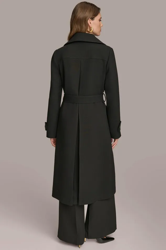 Women Coats And Jackets Donna Karan TRENCH RAIN COAT Black