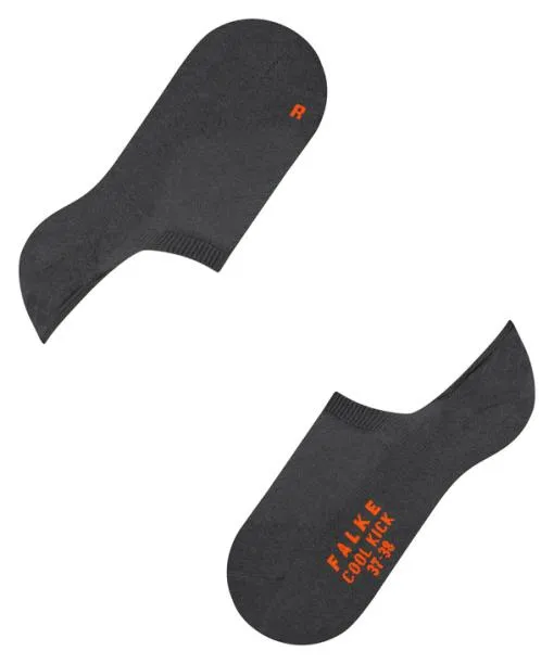 Women Cool Kick Women No Show Socks Dark Grey FALKE No Show Socks