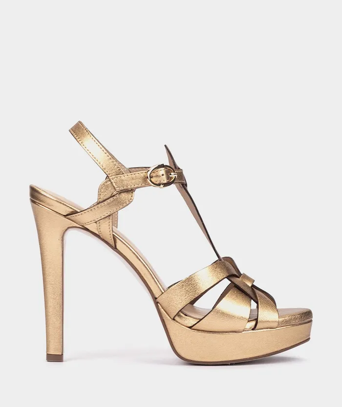 Women Copenhague Metallic 8211 Heeled Sandals Pedro Miralles
