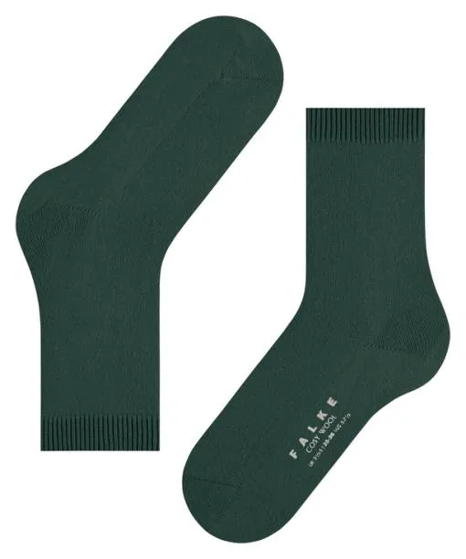Women Cosy Wool Women Socks Hunter Green FALKE Socks