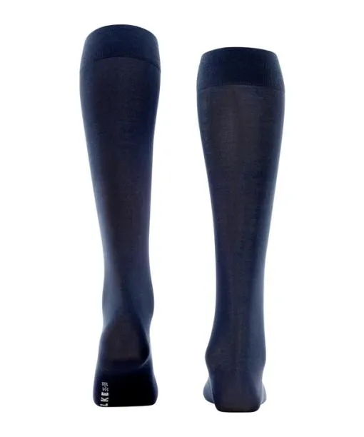 Women Cotton Touch Women Kneehigh Socks Dark Navy FALKE Knee High Socks