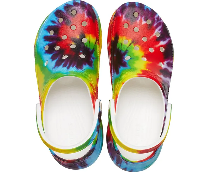 Women Crocs Classic Bae TieDye Graphic Clog Multi Crocs Clogs