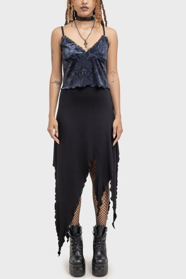 Women Crop Killstar Half Vamp Top