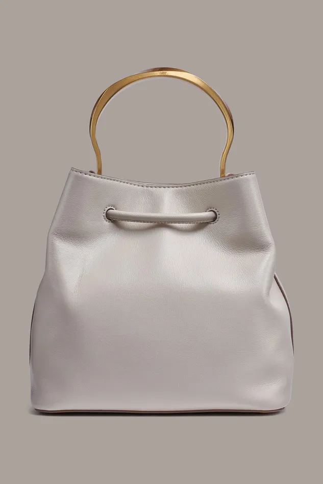 Women Crossbody Bags And Satchels Donna Karan LAWRENCE BUCKET BAG Sand