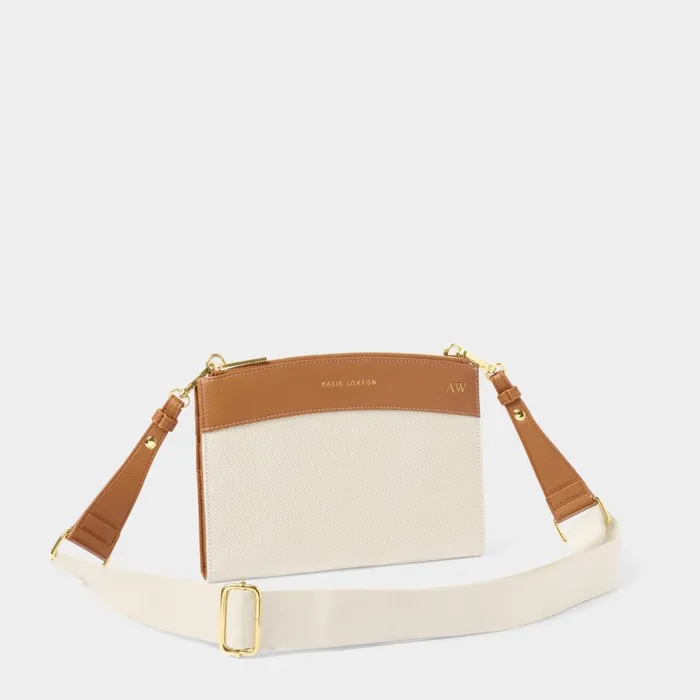 Women Crossbody Bags Katie Loxton Canvas Travel Organiser In Cognac