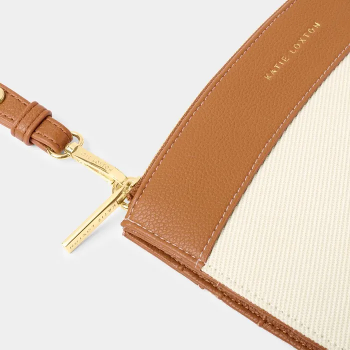 Women Crossbody Bags Katie Loxton Canvas Travel Organiser In Cognac