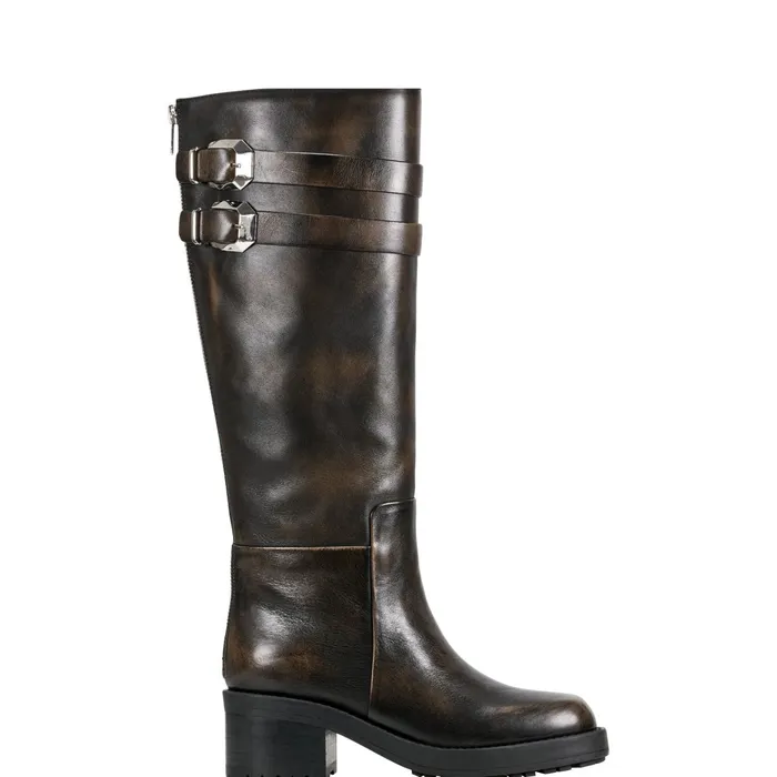 Women Dariya Casual Boot Dark Brown Leather Marc Fisher Casual Boots