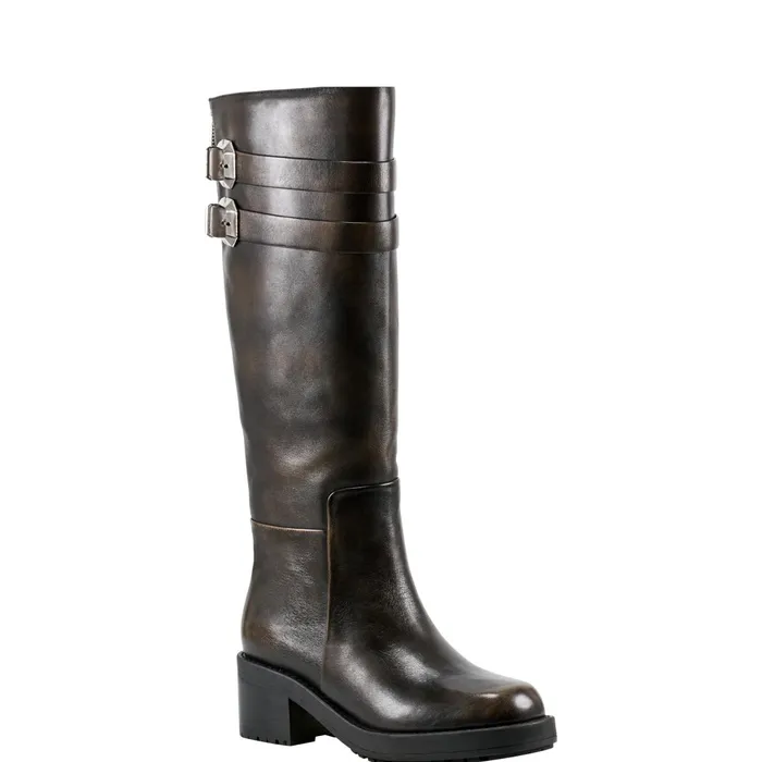 Women Dariya Casual Boot Dark Brown Leather Marc Fisher Casual Boots