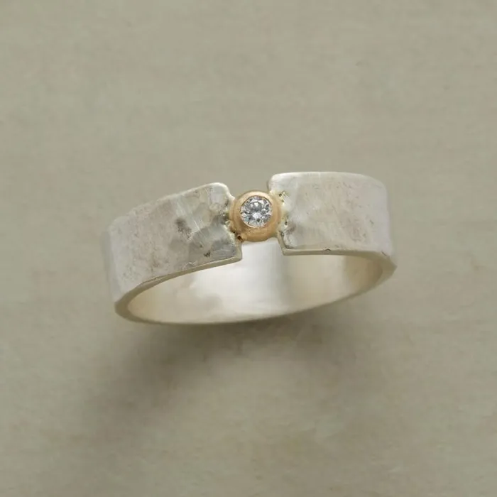 Women Diamond Stepping Stone Ring Sundance Catalog Rings