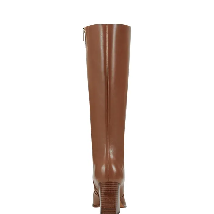 Women Dreeam Block Heeled Boot Tan Leather Marc Fisher Boots