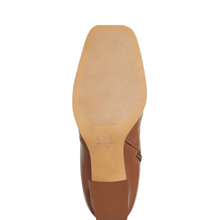 Women Dreeam Block Heeled Boot Tan Leather Marc Fisher Boots