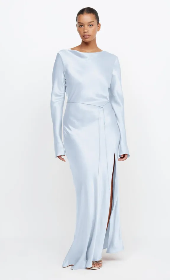 Women Dresses Bec Bridge MOON DANCE LONG SLEEVE MAXI DRESS Dusty Blue