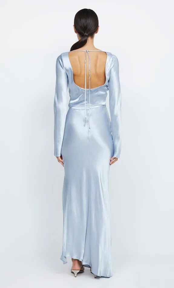 Women Dresses Bec Bridge MOON DANCE LONG SLEEVE MAXI DRESS Dusty Blue
