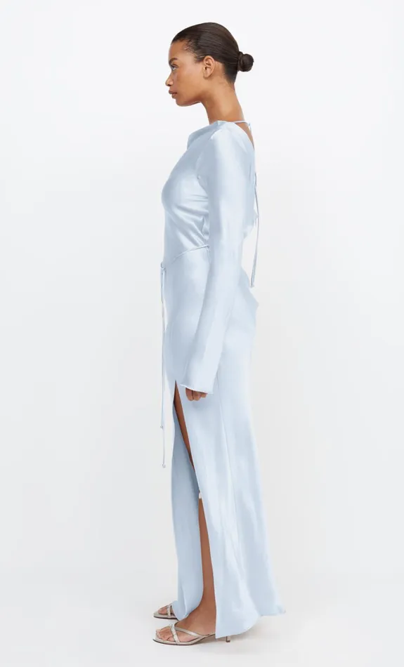 Women Dresses Bec Bridge MOON DANCE LONG SLEEVE MAXI DRESS Dusty Blue