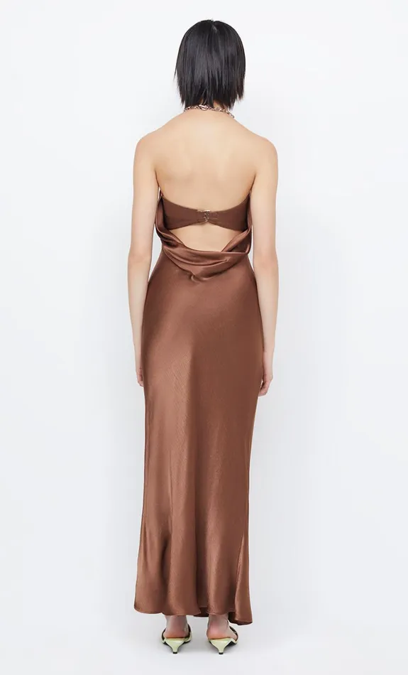 Women Dresses Bec Bridge MOON DANCE STRAPLESS DRESS Chocolate