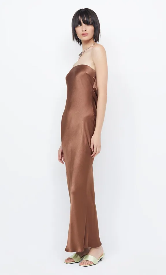 Women Dresses Bec Bridge MOON DANCE STRAPLESS DRESS Chocolate