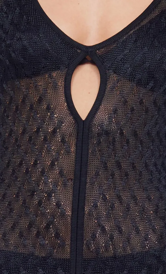 Women Dresses Bec Bridge SAMMY KEY KNIT LONG SLEEVE MAXI Black