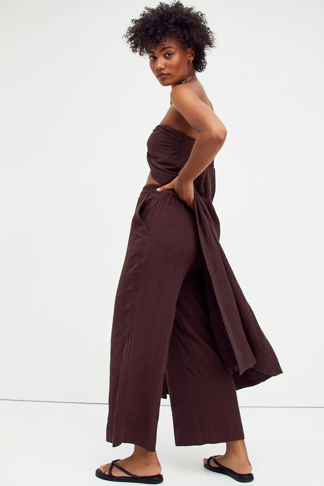 Women Dresses Free People Banita Set Cocoa Bean