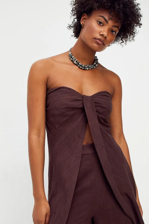 Women Dresses Free People Banita Set Cocoa Bean