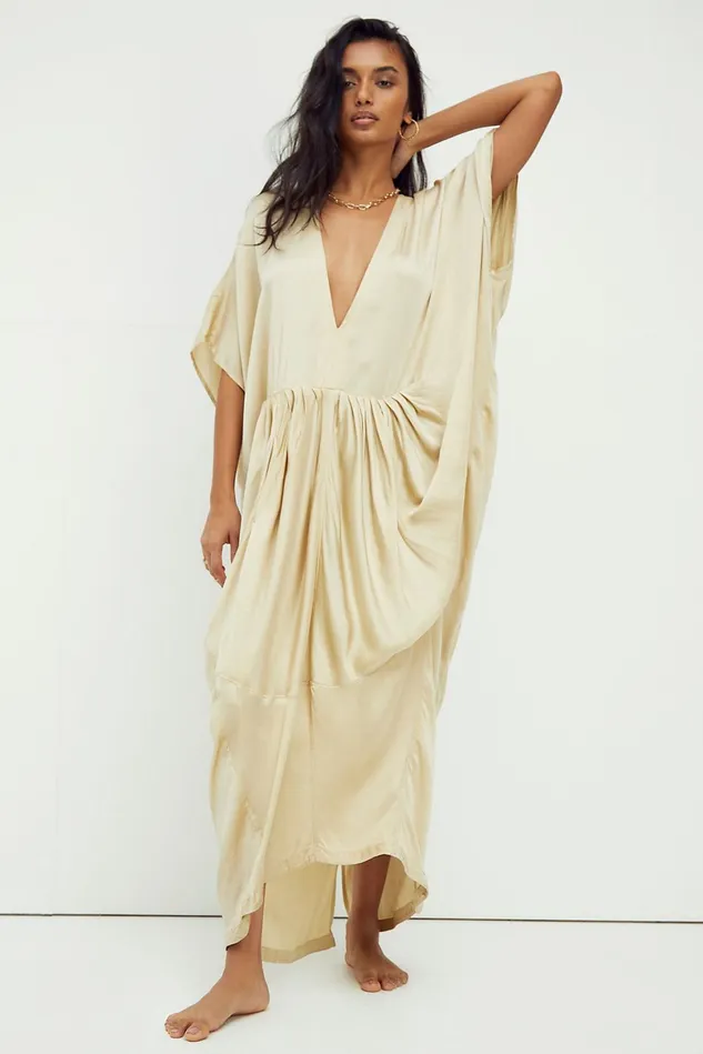 Women Dresses Free People Drifter Dress Stone