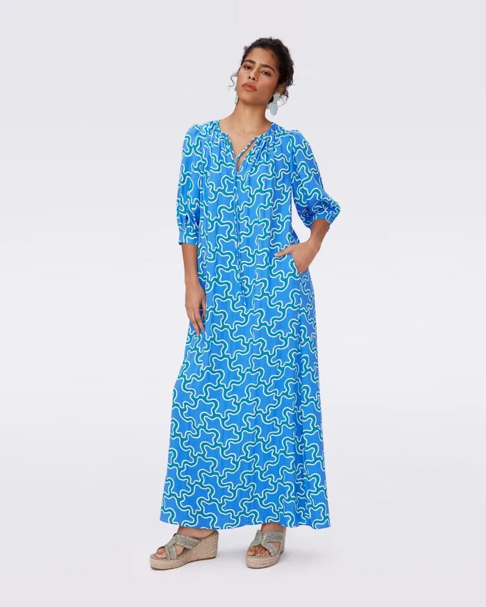 Women Drogo Dress Cloud Patch Blue DVF Dresses