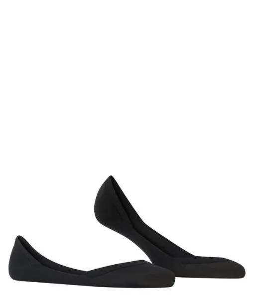 Women Elegant Step Women No Show Socks Black FALKE Fullyfashioned Stockings