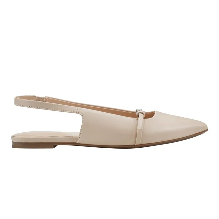 Women Elelyn Slingback Flat Chic Cream Marc Fisher Loafers and Flats