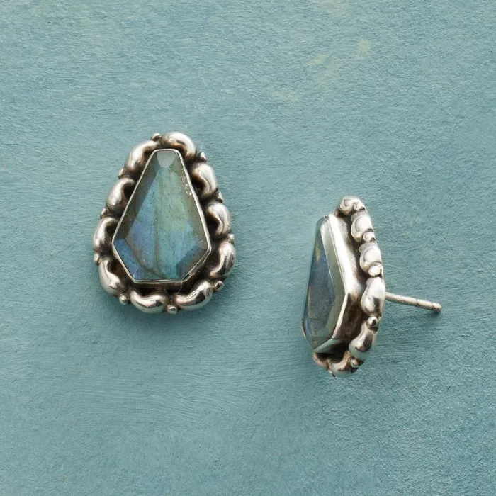 Women Ensconced Labradorite Earrings Sundance Catalog Earrings