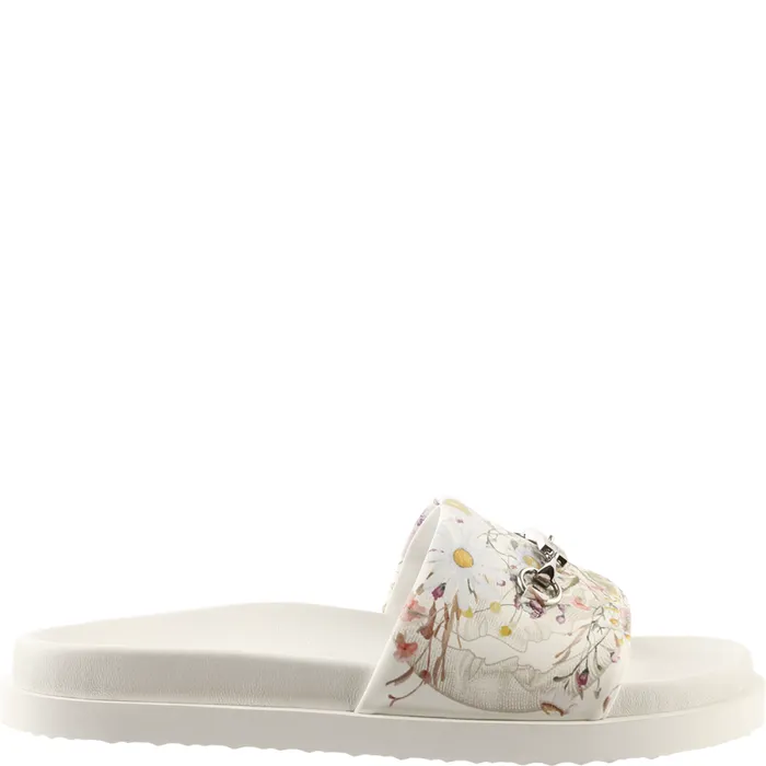 Women Flora Mules White Multi HGL Mules