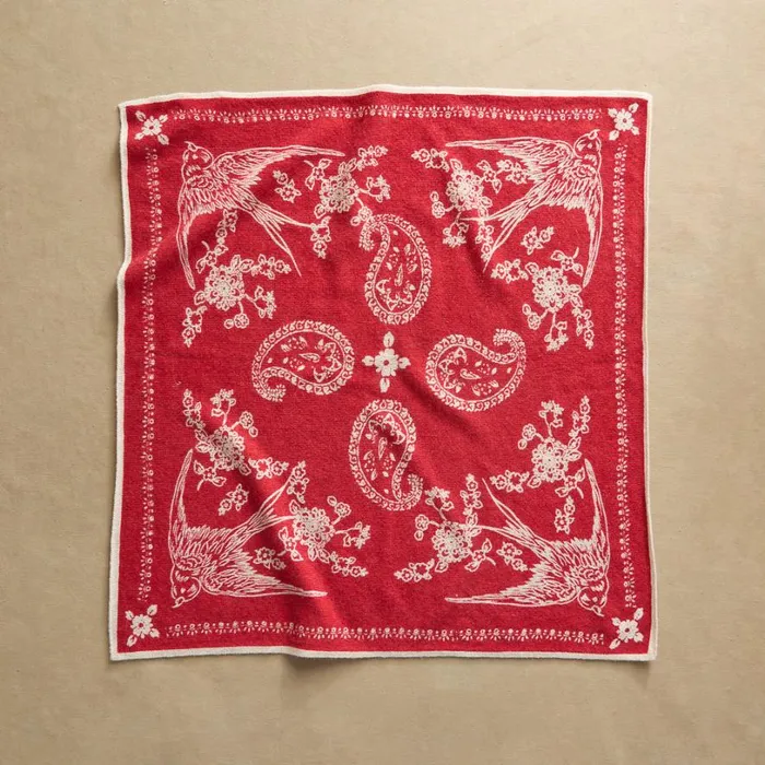 Women Flutter Cashmere Bandana Haute Red Sundance Catalog Scarves and Gloves Women Flutter Cashmere Bandana Haute Red Sundance Catalog Scarves and Gloves