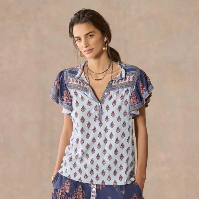Women Folklore Ruffle Shirt Petite Navy Sundance Catalog Petite Styles Women Folklore Ruffle Shirt Petite Navy Sundance Catalog Petite Styles