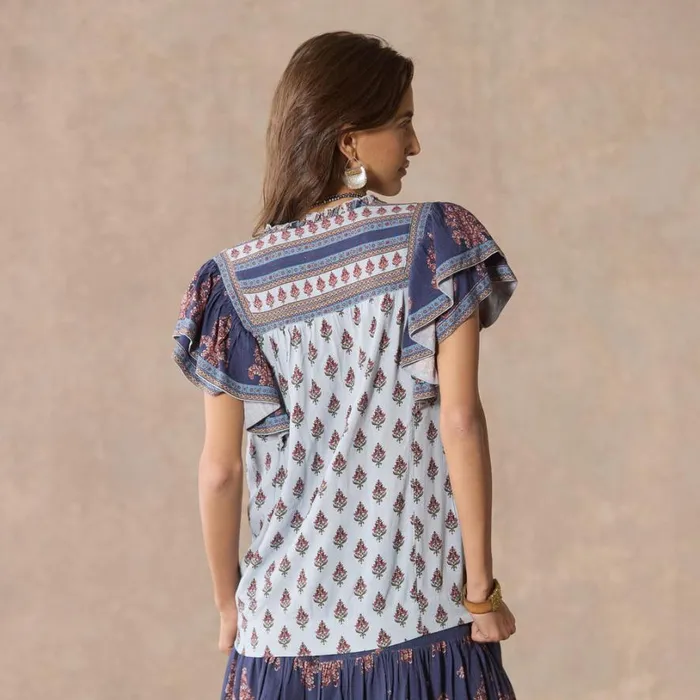 Women Folklore Ruffle Shirt Petite Navy Sundance Catalog Petite Styles Women Folklore Ruffle Shirt Petite Navy Sundance Catalog Petite Styles