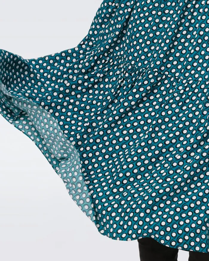 Women Gil Dress Tiny Curtain Call Green DVF Dresses